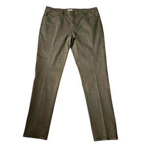 Hudson Ace Skinny Pants‎ Mens 40 Olive Green Stretch Casual Modern Chino Style